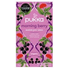 Pukka Organic Morning Berry 20 Herbal Tea Sachets 34g