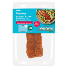 ASDA Warming 2 Chilli & Lime Kiln Roasted Salmon Fillets 180g
