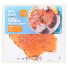 ASDA Zesty Lemon & Pepper Smoked Salmon 100g
