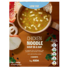 ASDA Chicken Noodle Soup in a Cup 4 x 13g (52g)