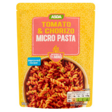 ASDA Tomato & Chorizo Micro Pasta