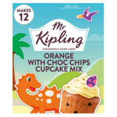 Mr Kipling Dinosaur Orange Flavoured Choc Chip Cupcake Mix 270g