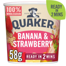 Quaker Banana & Strawberry Porridge Pot 58g