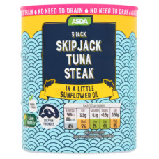 ASDA Skipjack Tuna Steaks in A Little Sunflower Oil