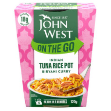 John West On the Go Indian Tuna Rice Pot Biryani Curry