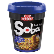 Nissin Soba Yakitori Chicken Instant Wok Style Noodles Pot