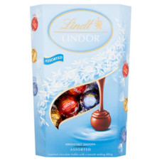 Lindt Lindor Milk & White Assorted Chocolate Truffles Box
