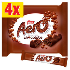 Aero Milk Chocolate Bubbly Bar 4 Pack 4x27g