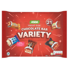 ASDA Treat Size Chocolate Bar Variety 21 Pack 344g