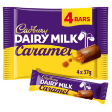 Cadbury Caramel Milk Chocolate Bars 4 Pack