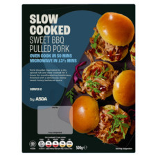 ASDA BBQ Pulled Pork Slow Cooked 500g