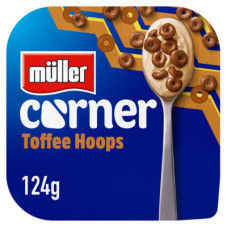 Muller Corner Toffee Yogurt with Chocolate Hoops 124g