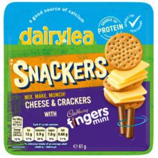 Dairylea Snackers Mini Chocolate Cookies Convenience Meals 61g
