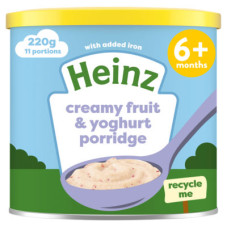 Heinz Creamy Fruit & Yoghurt Porridge 6+ Months 220g