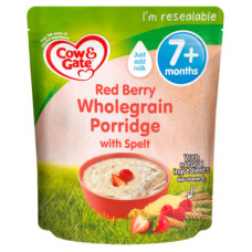 Cow & Gate Red Berry Wholegrain Porridge Baby Cereal 200g