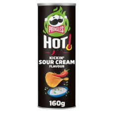 Pringles Hot Kickin Sour Cream Flavour 160g