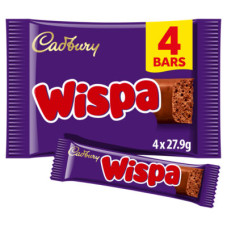 Cadbury Wispa Chocolate Bars 4 Pack
