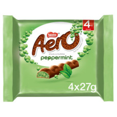Aero Bubbly Peppermint Mint Chocolate Bars Multipack