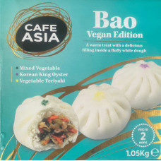 CAFÉ ASIA Vegetable Bao Buns (Vegan Edition) 1.05 kg  FROZEN