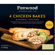Foxwood Chicken Bakes 4 x 312.5g (1,25kg)  FROZEN