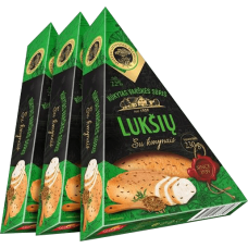 Luksiu Pienine - Luksiu Smoked Curd Cheese with Caraway 230g