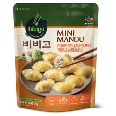 Bibigo Mini Mandu Pork & Vegetable Dumplings 1kg  FROZEN
