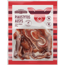 Rokiskio Mesine - Pork Ears Hot Smoked Sliced 200g