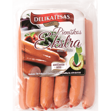 Delikatesas - Cooked Small Sausages Ekstra 300g