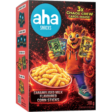 Aha - Caramelized Milk Flavored Corn Sticks 110g
