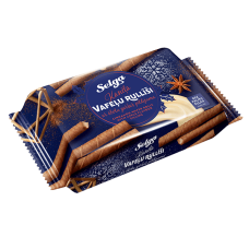 Selga - Wafer Rolls with Apple and Cinnamon Filling 160g