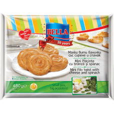 Bella - Mini Filo Twist with Cheese and Spinach 8x60g