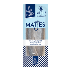 Zigmas - Mates Atlantic Herring Fillet with no Oil 190g