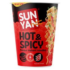 Sun Yan - Asian Style Cup Noodles Hot and Spicy Flavour 65g