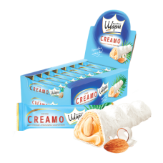 Batonik Creamo Waffle with Coconut Cream and Whole Almonds in White Chocolate 29g