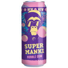 Super Manki - Bubble Gum Flavour Drink 0.33l Can