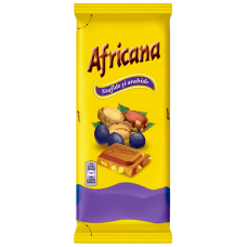 Africana - Chocolate with Peanuts and Raisins 80g