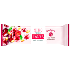 Niko - Peanut Halva Bar with Cherries 60g