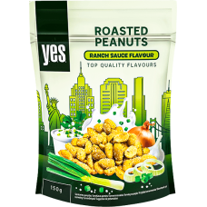 Y.E.S. - Roasted Peanuts with Ranch Sauce Flavor 150g