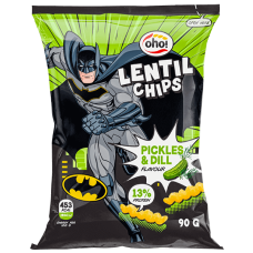 OHO - Lentil Chips with Pickles and Dill 90g