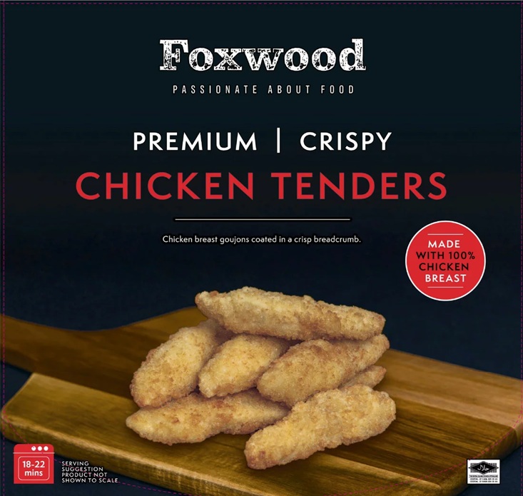 Foxwood Premium Chicken Tenders 2kg  FROZEN