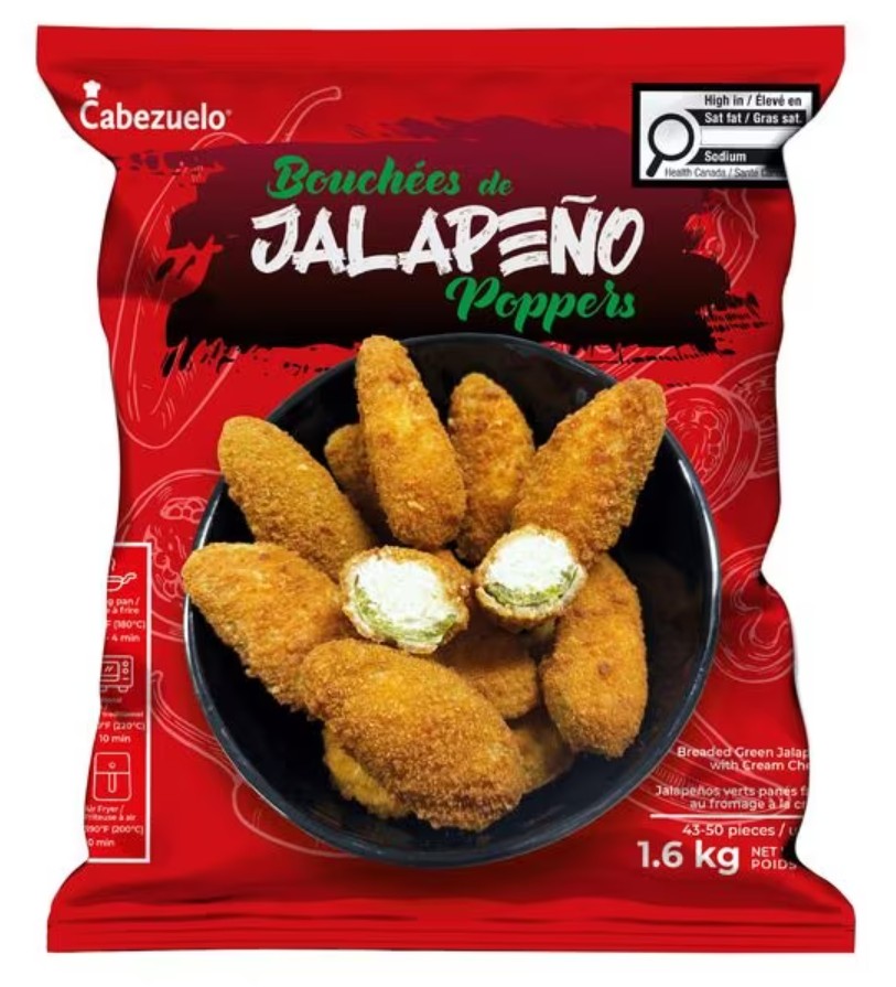 Jalapeño Poppers 1.6kg  FROZEN