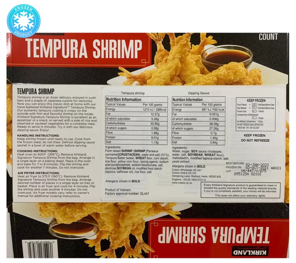 Kirkland Signature Tempura Shrimp, 1.15kg FROZEN