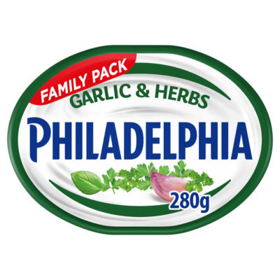 Philadelphia Garlic & Herbs Soft Cheese 280g