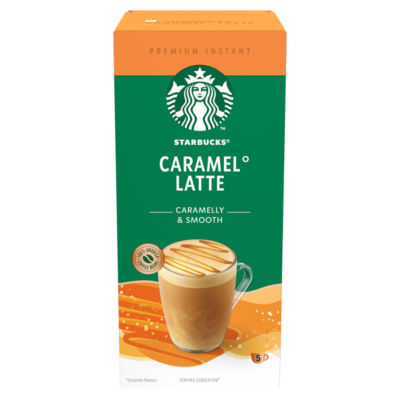 Starbucks Caramel Latte Premium Instant Coffee Sachets 5 Pack