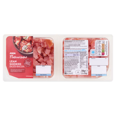 ASDA Flavoursome Lean Smoked Diced Bacon