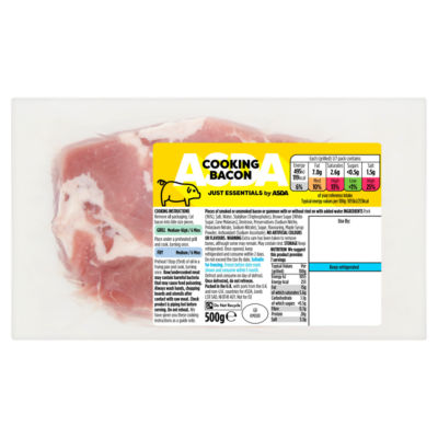 JUST ESSENTIALS by ASDA Cooking Bacon