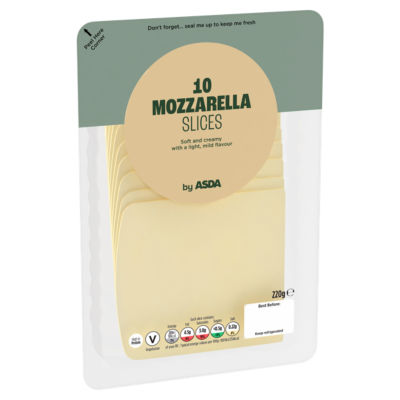 ASDA 10 Mozzarella Cheese Slices