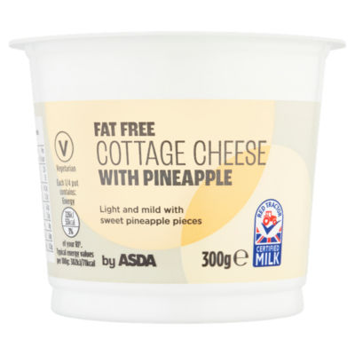 ASDA Fat Free Cottage Cheese With Pineapple 300g
