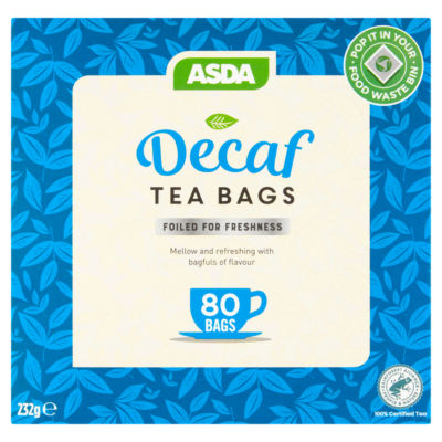 ASDA 80 Decaf Tea Bags