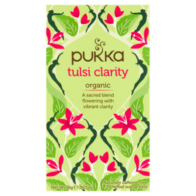 Pukka Organic Tulsi Clarity 20 Herbal Tea Sachets